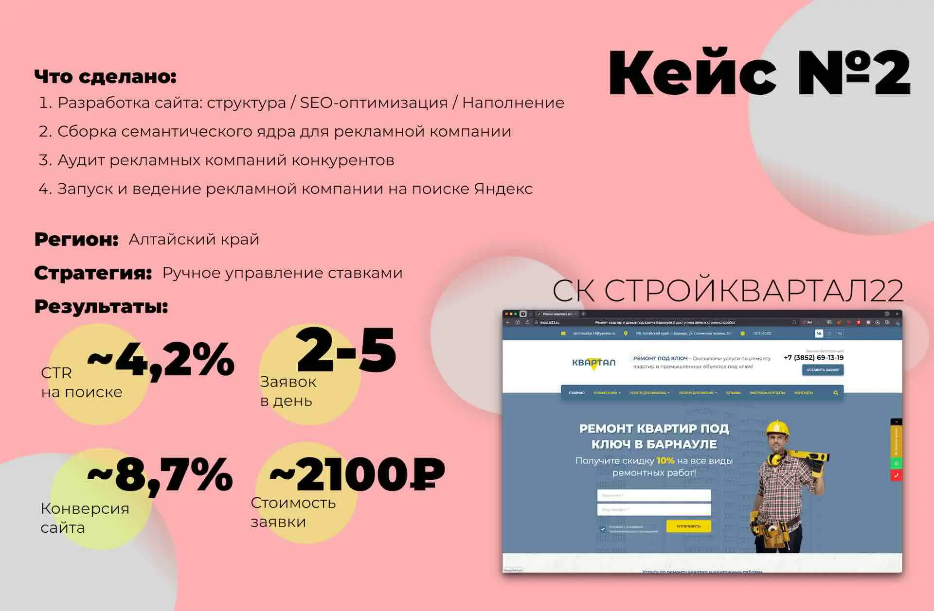 SEO-продвижение сайта услуг с увеличением заявок из поиска